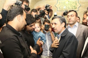 احمدی نژاد در مراسم ختم نوروزی